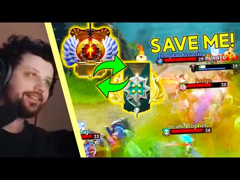 Gorgc coaching Archon players but he can't stop laughing