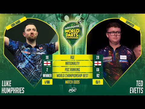 Luke Humphries vs Ted Evetts • World Championship 2026 Last 128 (London) ITA