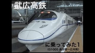 preview picture of video '[Ride on the CRH2 train]G1033 Changsha to Guangzhou 武広高速鉄道CRH2C 350km/hの車窓'