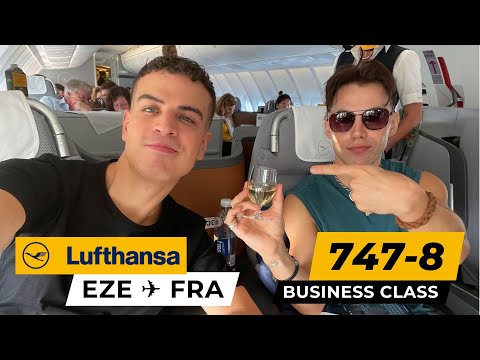 Lufthansa Buenos Aires to Frankfurt (2023) ✈ 747-8 Business Class Upper Deck ✈ LH511