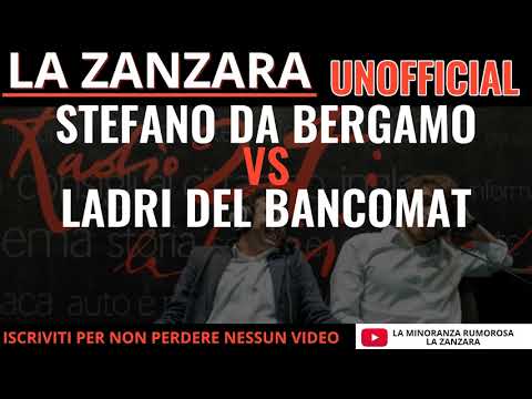 Stefano da Bergamo contro i ladri del bancomat di Brescia. La Zanzara 07 Dicembre 2017