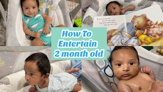 How to entertain/play with 2 month old baby 2021 | 2 month old baby activities 2021