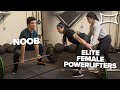 Elite Female Powerlifters Teach Noob to Deadlift