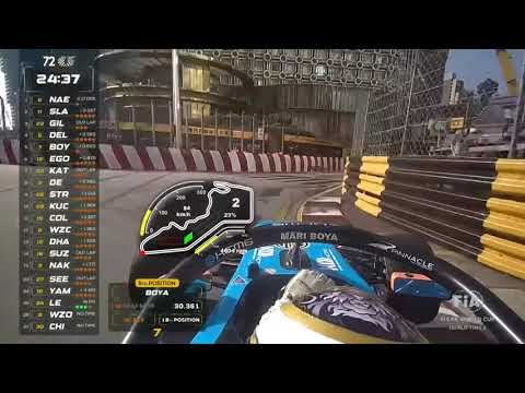 Mari Boya's Onboard Lap | 2025 Macau GP | FIA FR World Cup