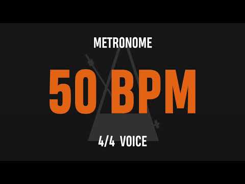 50 BPM 4/4 - Best Metronome (Sound : Voice)