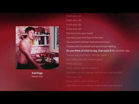 イヤリング - Malcolm Todd (歌詞) (Earrings - Malcolm Todd (Lyrics))