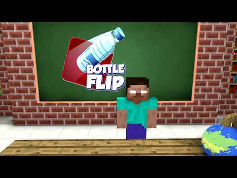 Insane Bottle Flip Challenge in Monster School!