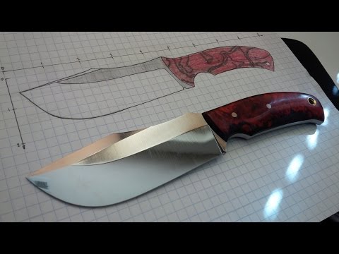 Knife Making from 1095 steel - Nostalgia of Red : Part 1