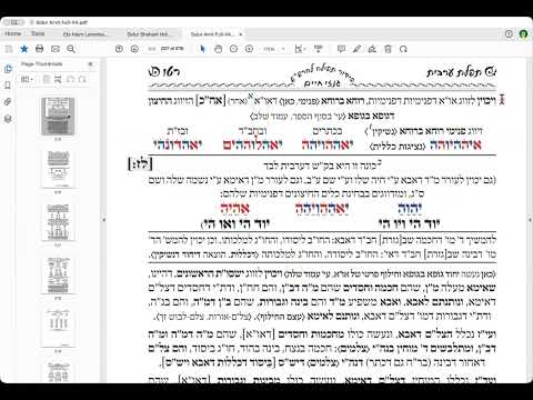 הרב יואל חקון - תפילה תשפ״ה - שיעור 095 - ק״ש בסידור - אחד - פרצוף דכללות.