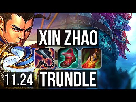 XIN vs TRUNDLE (JNG) (DEFEAT) | Rank 5 Xin, Dominating, Rank 28 | KR Challenger | 11.24