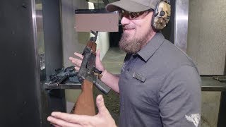 Machine Guns Vegas: Having a blast with the AK47, Glock 17, M249 SAW, M4 and MP5 | Newshub