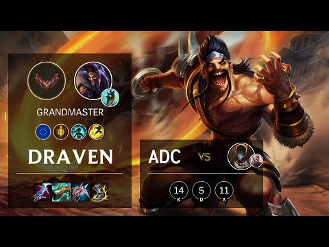 Draven ADC vs Jhin - EUW Grandmaster Patch 12.2