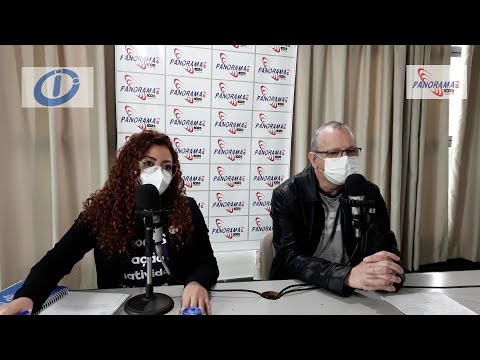 Prof. Ronaldo Abranches e Gabriela Nascimento divulgam a programação da FEMF