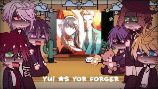 Diabolik lovers react to Yui as Yor Forger 🥀
