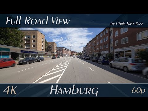 Hamburg, Germany: Hamm, Horn - Hammer Landstraße, Horner Landstraße - 4K (UHD/2160p/60p) Video