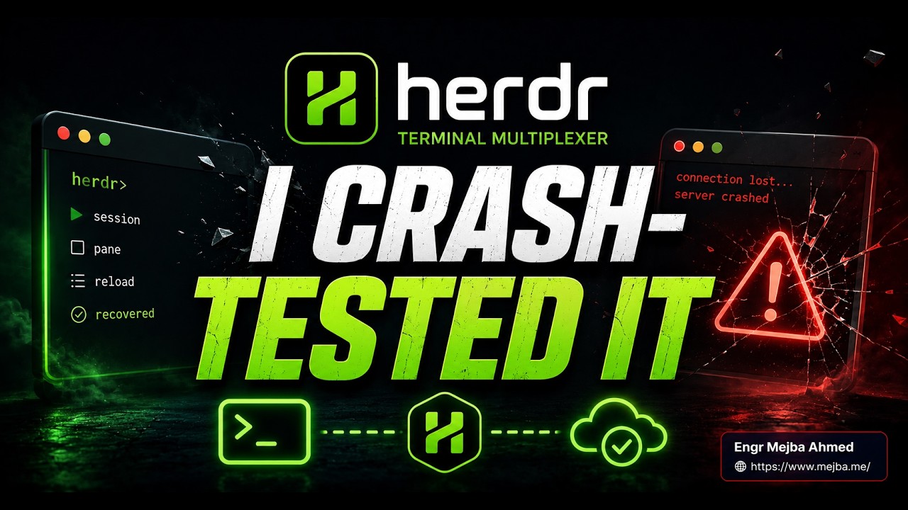 herdr Terminal Multiplexer: I Crash-Tested It (kill -9 Results)