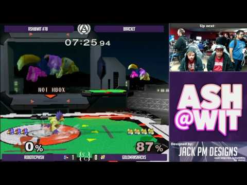 RoboticPhish (Falco) vs GoldmanSnacks (Fox) - ASH@WIT #78 Melee Bracket