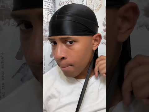 HOW TO TIE A DURAG ✅(FOR BEGINNERS) #waves #360waves #durag