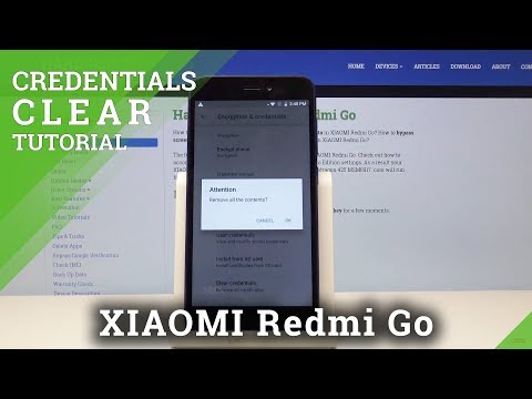 How to Clear Credentials in XIAOMI Redmi Go - Remove All Certificates