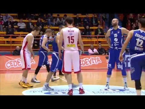 ABA Liga 2015/16, Round 21 match: Cedevita - Tajfun (24.1.2016)