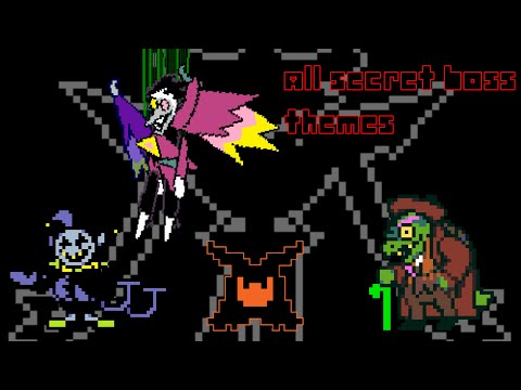 DELTARUNE ALL SECRET BOSS THEMES (Ft. The Roaring Knight)