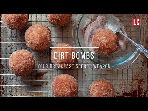 Dirt Bombs Baked Doughnuts