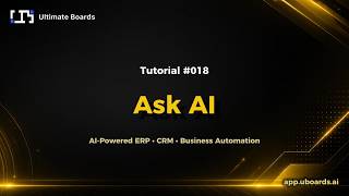 Tutorial #018 | Ask AI | UBoards Quick Tutorials