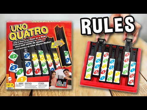 How to play UNO QUATRO (official rules, instructions and gameplay) | SPIELREGELN TV x Mattel Games