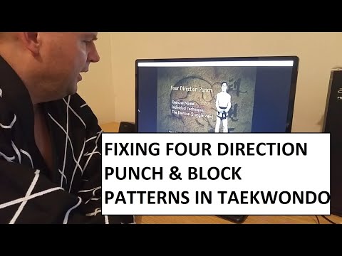 Taekwondo Patterns: Fixing "Four Direction Punch" and "Four Direction Block" pattern mistakes