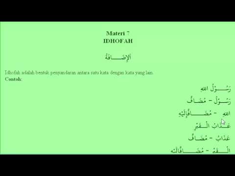 Video Nahwu dan Shorof