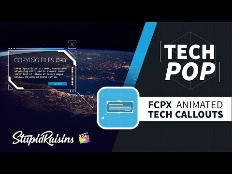 Tech Pop - Hi-tech motion trackable Callouts for Final Cut Pro