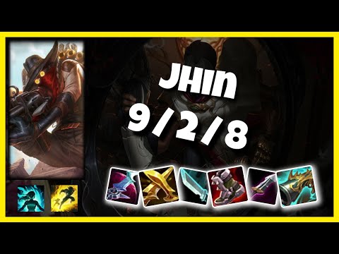 Jhin 11.3 Gameplay Challenger Replay Bot Lane - S11 (9/2/8) - KOREAN