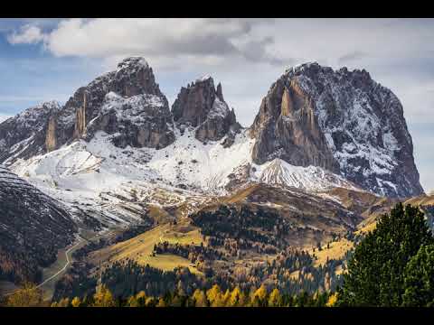 Langkofel Dolomites timelapse