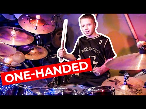BACK IN BLACK - AC/DC (Drum Cover - age 10) Avery Drummer