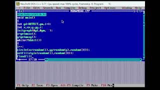 How to print screen saver with Multiple Color Circle | C Programing | computer graphics #graphics