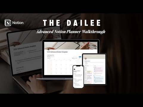 2026 Advanced Notion Planner Template Walkthrough | The Dailee