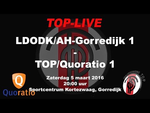 LDODK/AH-Gorredijk 1 tegen TOP/Quoratio 1, zaterdag 5 maart 2016
