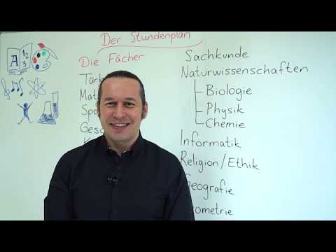 German A1 INTENSIV Lesson - 34 Der Stundenplan - German "Lesson" Names - What is the question "Wi...