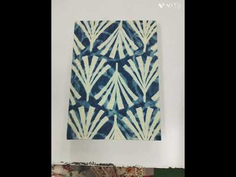 Hard bound multicolor hand block printed diary, paper size: ...
