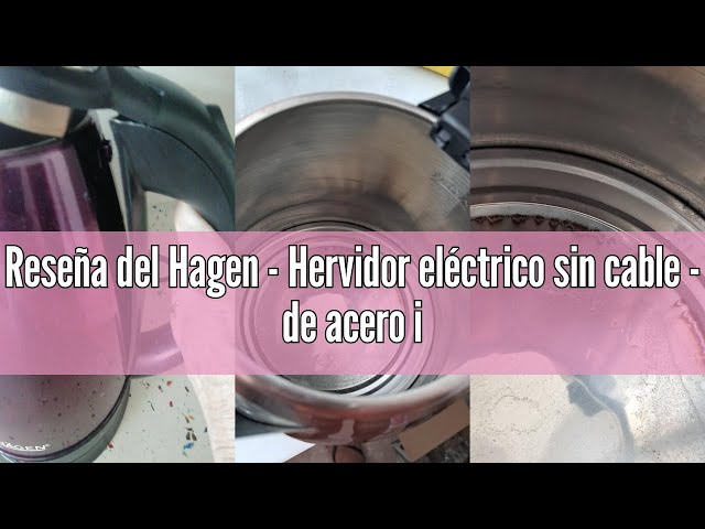 Vídeo relacionado con Hagen - Acero inoxidable - Hervidor eléctrico - sin cable - 1,8L HA5525-SIL-Plata
