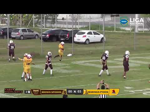 LNFA 2018 - Brown Spiders 07 x 17 Maringá Pyros - Melhores Momentos