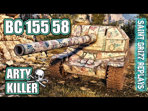 World of Tanks BC 155 58 Gameplay ♦ 7 Frags ♦ WOT Replays