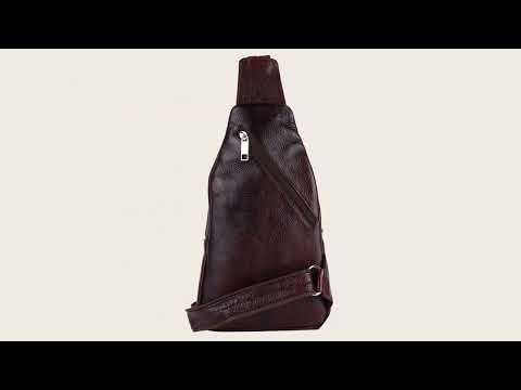 Standered s.k.leather backpack bag, bag capacity: 7 kgs, num...