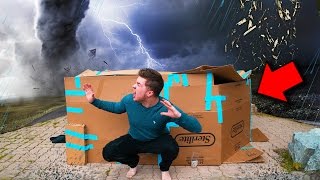ULTIMATE BOX FORT Vs TORNADO CHALLENGE "Will We Survive?"