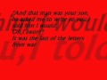 Letters From War - Mark Schultz lyrics