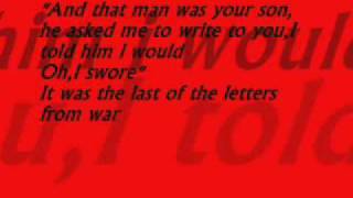 Letters From War - Mark Schultz lyrics