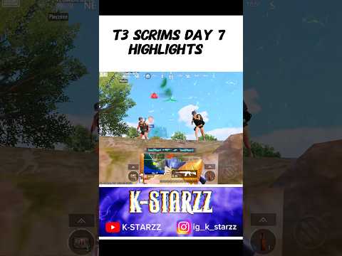 T3 Scrims Day 7 Highlights :! #ytshorts #shorts #gaming