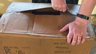 Opening an Unissued 1982 Dated Box of 30 M81 Woodland Field Blouses.