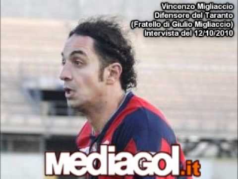 Intervista a Vincenzo Migliaccio (difensore del Taranto) fratello di Giulio Migliaccio