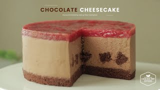 딸기 초콜릿 치즈케이크 만들기 : Strawberry Chocolate Cheesecake Recipe | Cooking tree